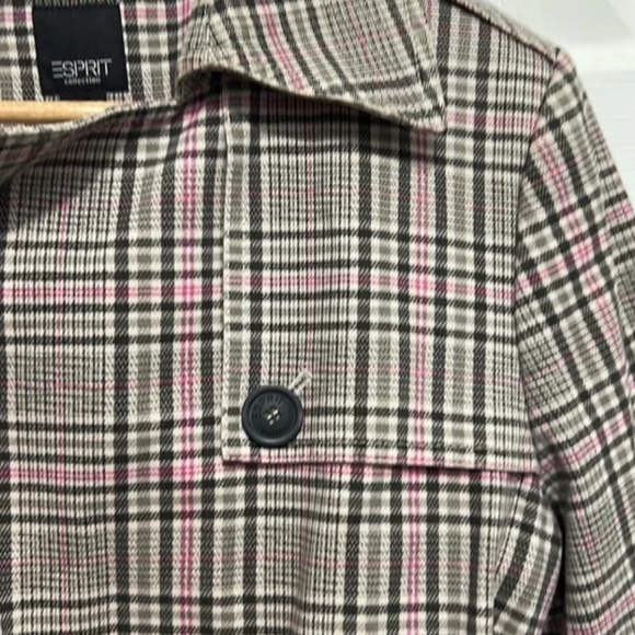 Plaid ESPRIT trench. Size M - Picture 8 of 16